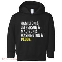 Hamilton Jefferson Madison Washington And Peggy Toddler Hoodie thumb 0