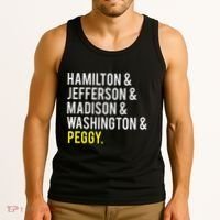 Hamilton Jefferson Madison Washington And Peggy Tank Top thumb 3