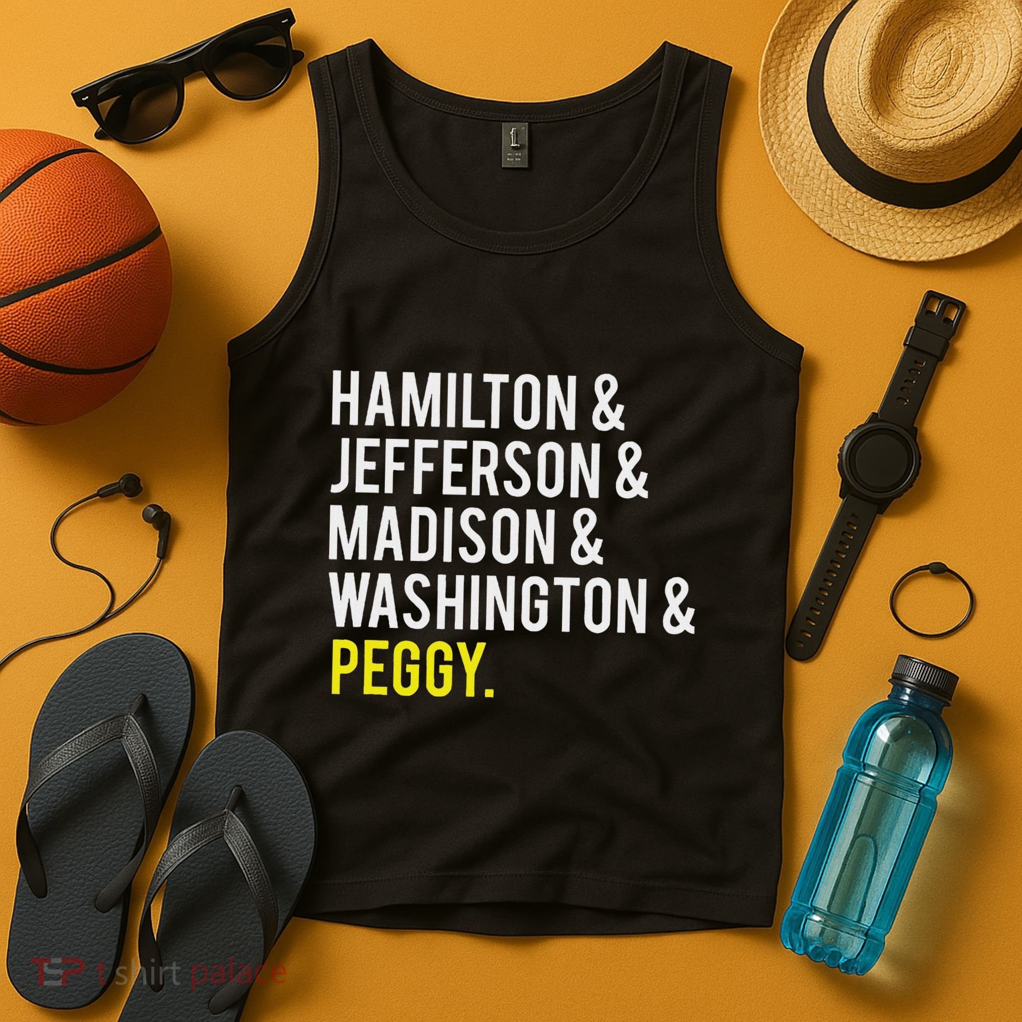 Hamilton Jefferson Madison Washington And Peggy Tank Top