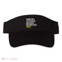 Hamilton Jefferson Madison Washington And Peggy Visor thumb 0