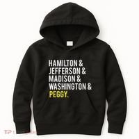 Hamilton Jefferson Madison Washington And Peggy Kids Hoodie thumb 0