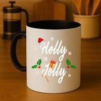 Holly Jolly | Merry Christmas Coffee Mug thumb 4