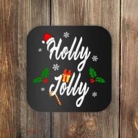 Holly Jolly | Merry Christmas Coaster thumb 0