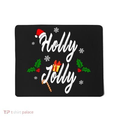 Holly Jolly | Merry Christmas Mousepad