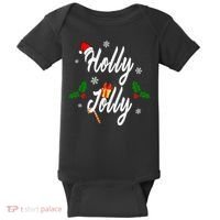 Holly Jolly | Merry Christmas Baby Bodysuit thumb 0
