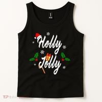 Holly Jolly | Merry Christmas Tank Top thumb 2