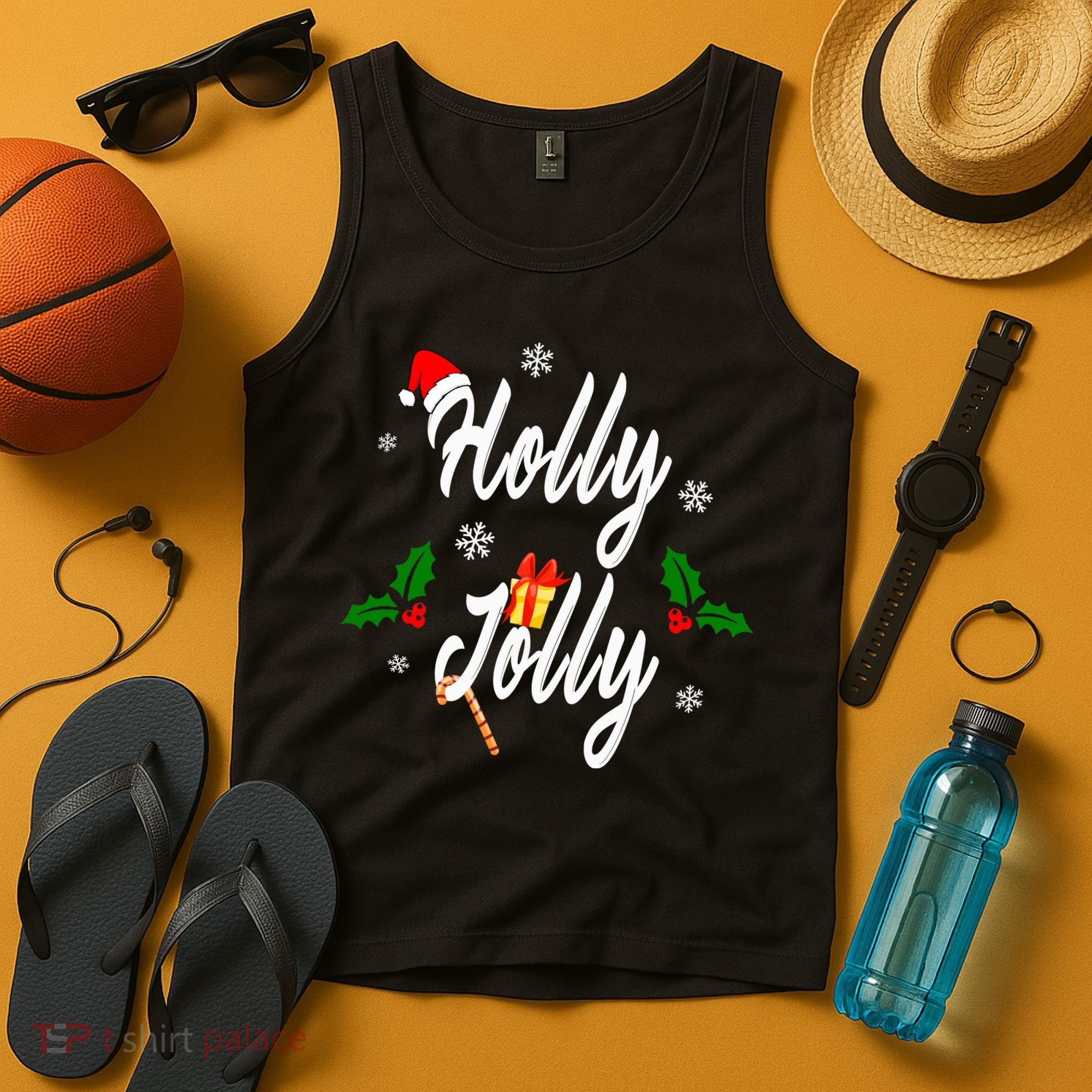 Holly Jolly | Merry Christmas Tank Top