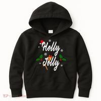 Holly Jolly | Merry Christmas Kids Hoodie thumb 0