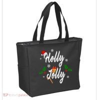 Holly Jolly | Merry Christmas Tote Bag thumb 2