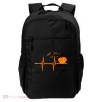 Halloween Jack O Lantern Pulse Heart Beat Backpack thumb 0
