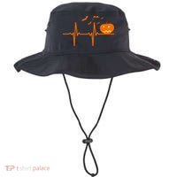 Halloween Jack O Lantern Pulse Heart Beat Bucket Hat thumb 0