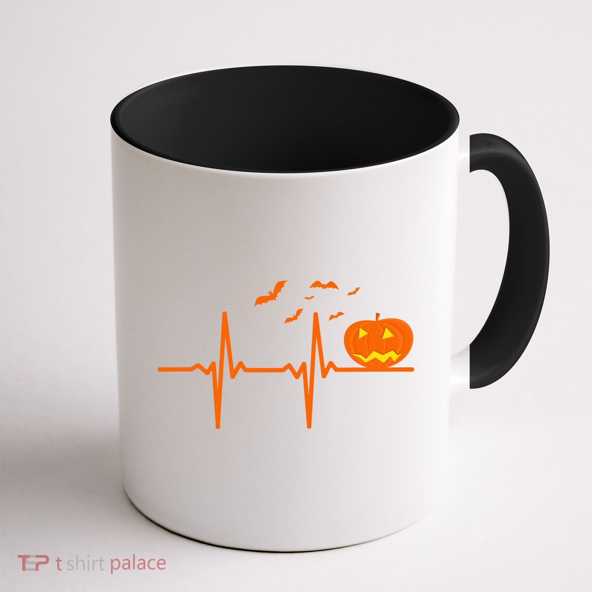 Halloween Jack O Lantern Pulse Heart Beat Coffee Mug