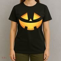 Halloween Jack O Lantern Jackolantern Pumpkin Face Costume T-Shirt thumb 4
