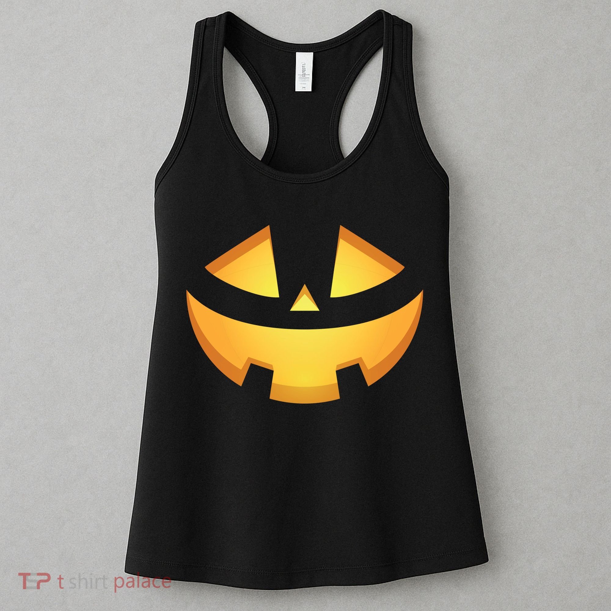 Halloween Jack O Lantern Jackolantern Pumpkin Face Costume Women's Tank Top