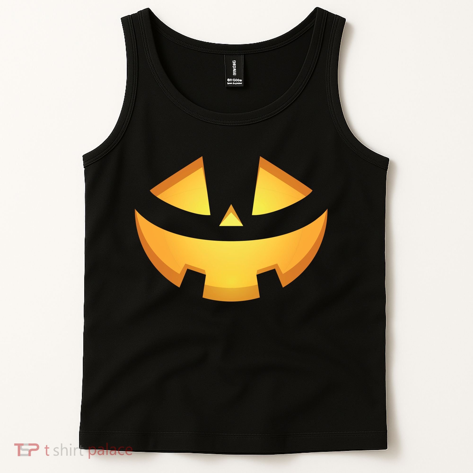 Halloween Jack O Lantern Jackolantern Pumpkin Face Costume Tank Top