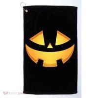 Halloween Jack O Lantern Jackolantern Pumpkin Face Costume Golf Towel thumb 0
