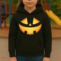 Halloween Jack O Lantern Jackolantern Pumpkin Face Costume Kids Hoodie thumb 3