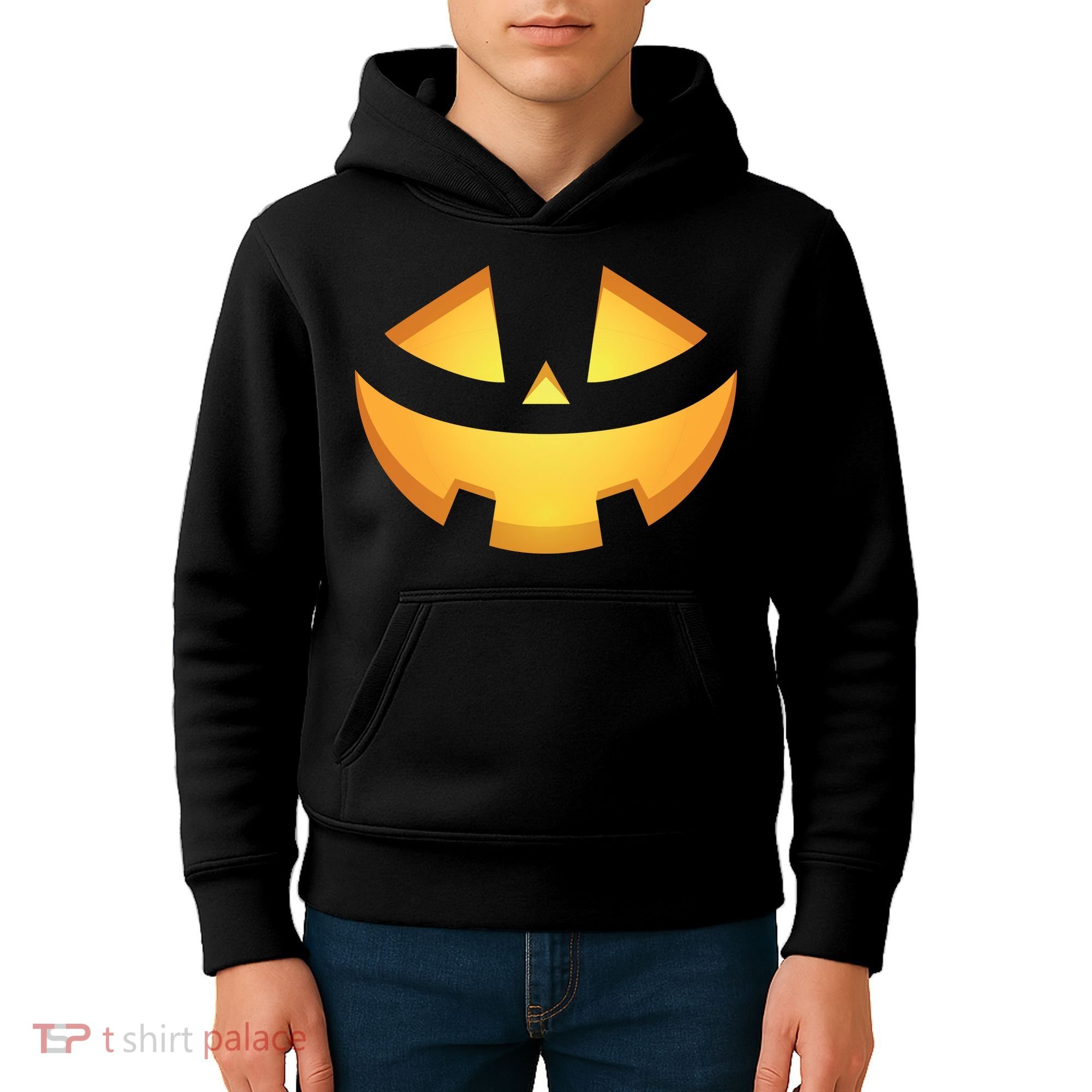 Halloween Jack O Lantern Jackolantern Pumpkin Face Costume Kids Hoodie