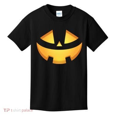 Halloween Jack O Lantern Jackolantern Pumpkin Face Costume Kids T-Shirt