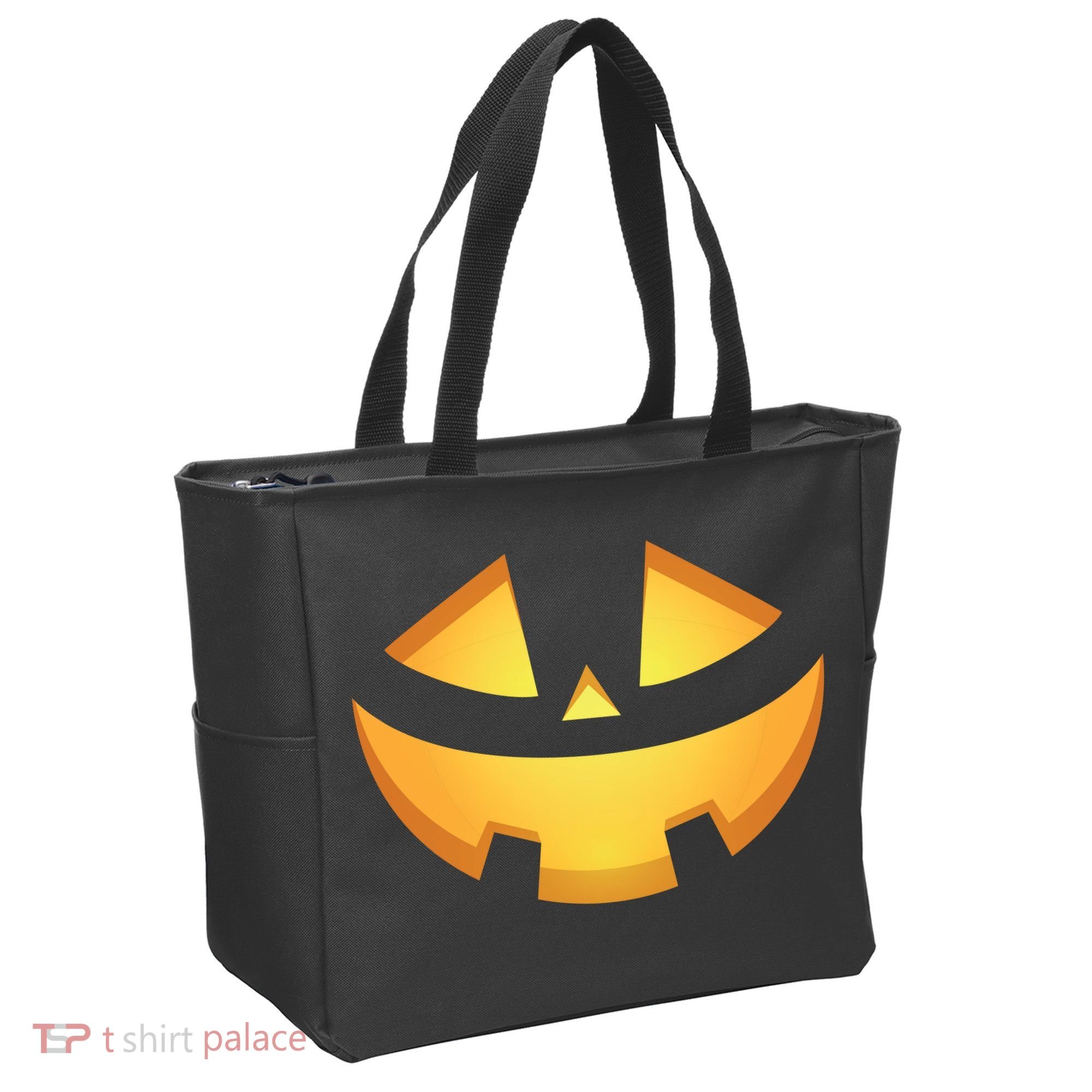 Halloween Jack O Lantern Jackolantern Pumpkin Face Costume Tote Bag