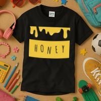 Honeypot Jar Of Honey Costume For Halloween Kids T-Shirt thumb 3