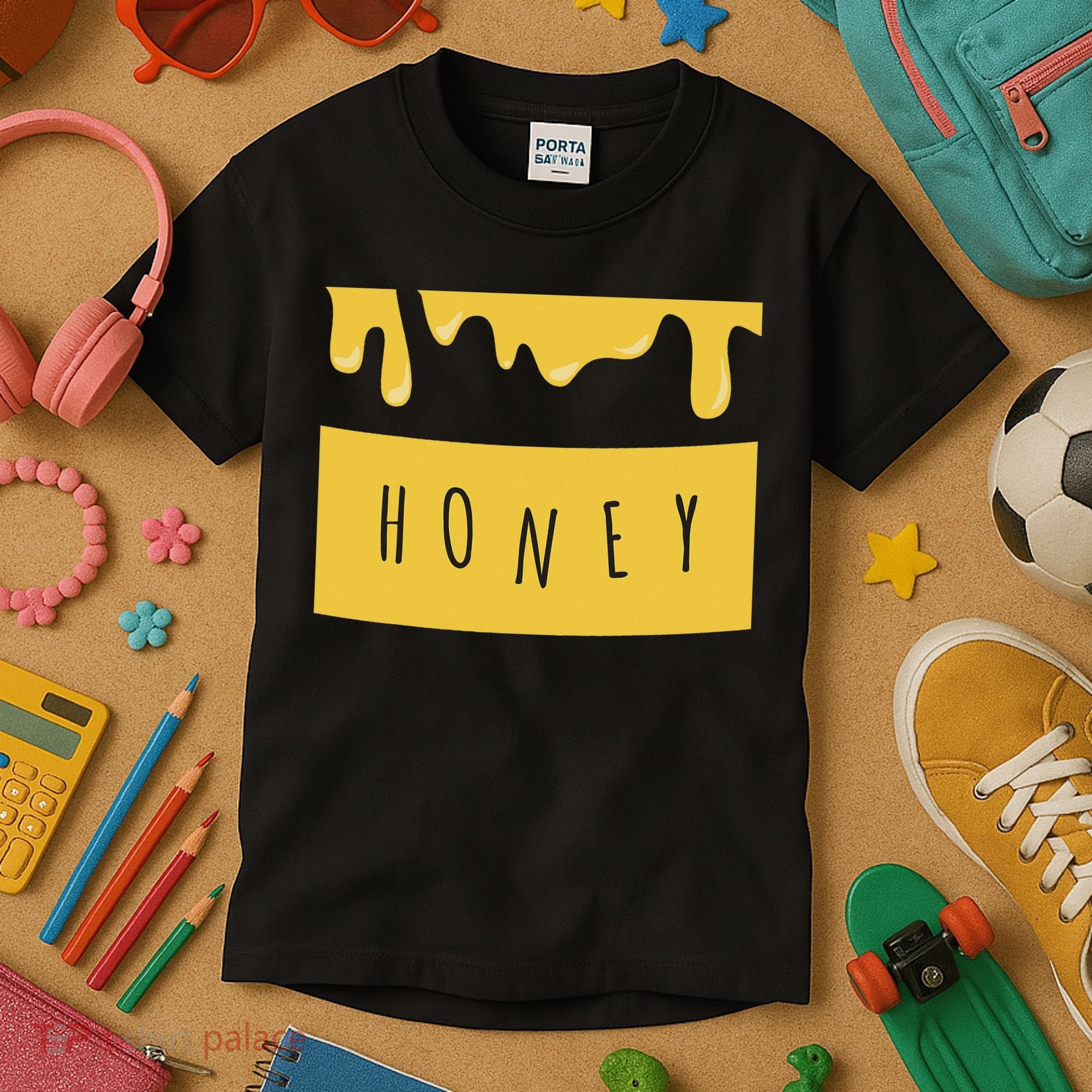 Honeypot Jar Of Honey Costume For Halloween Kids T-Shirt