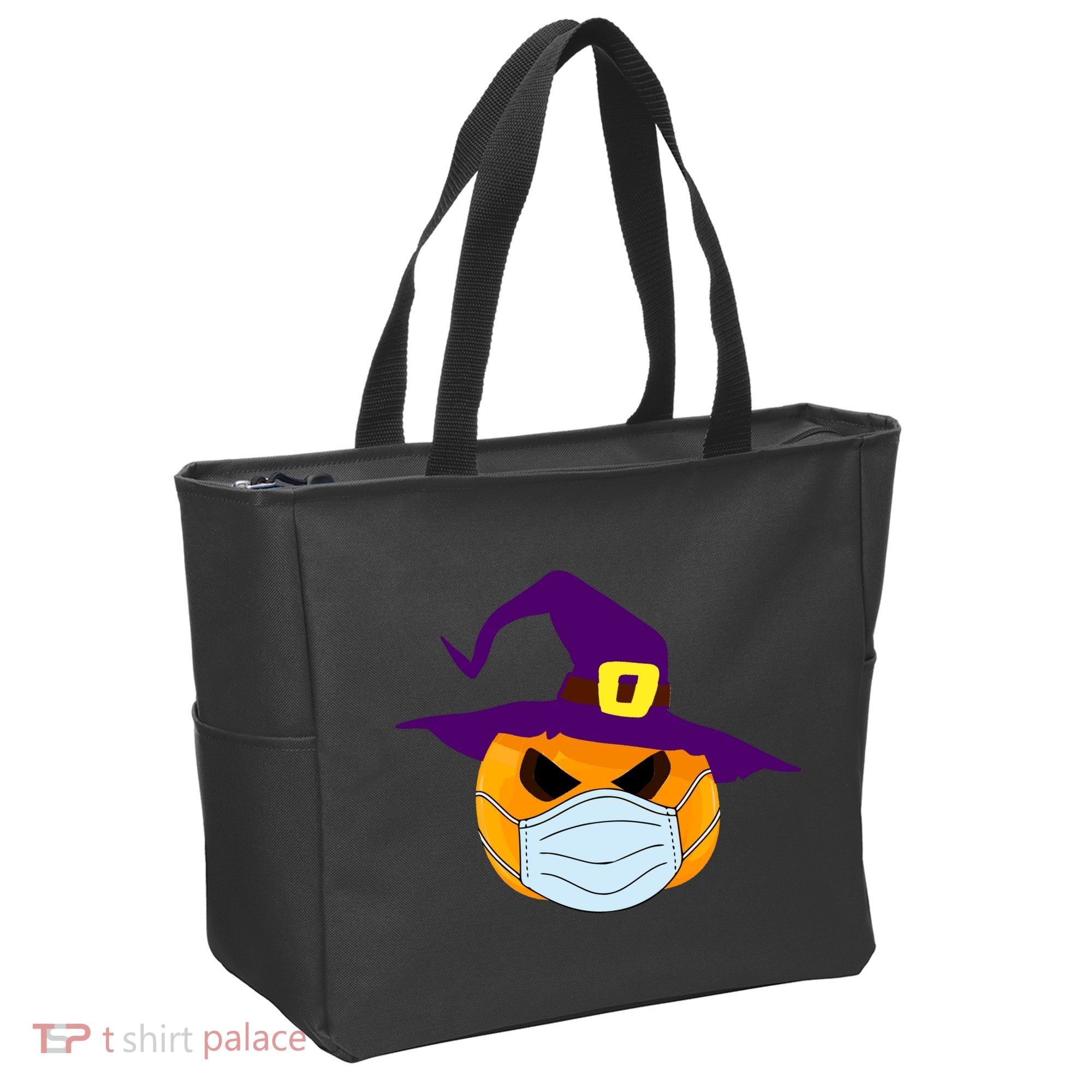 Halloween Jack O Lantern Masked Up Tote Bag