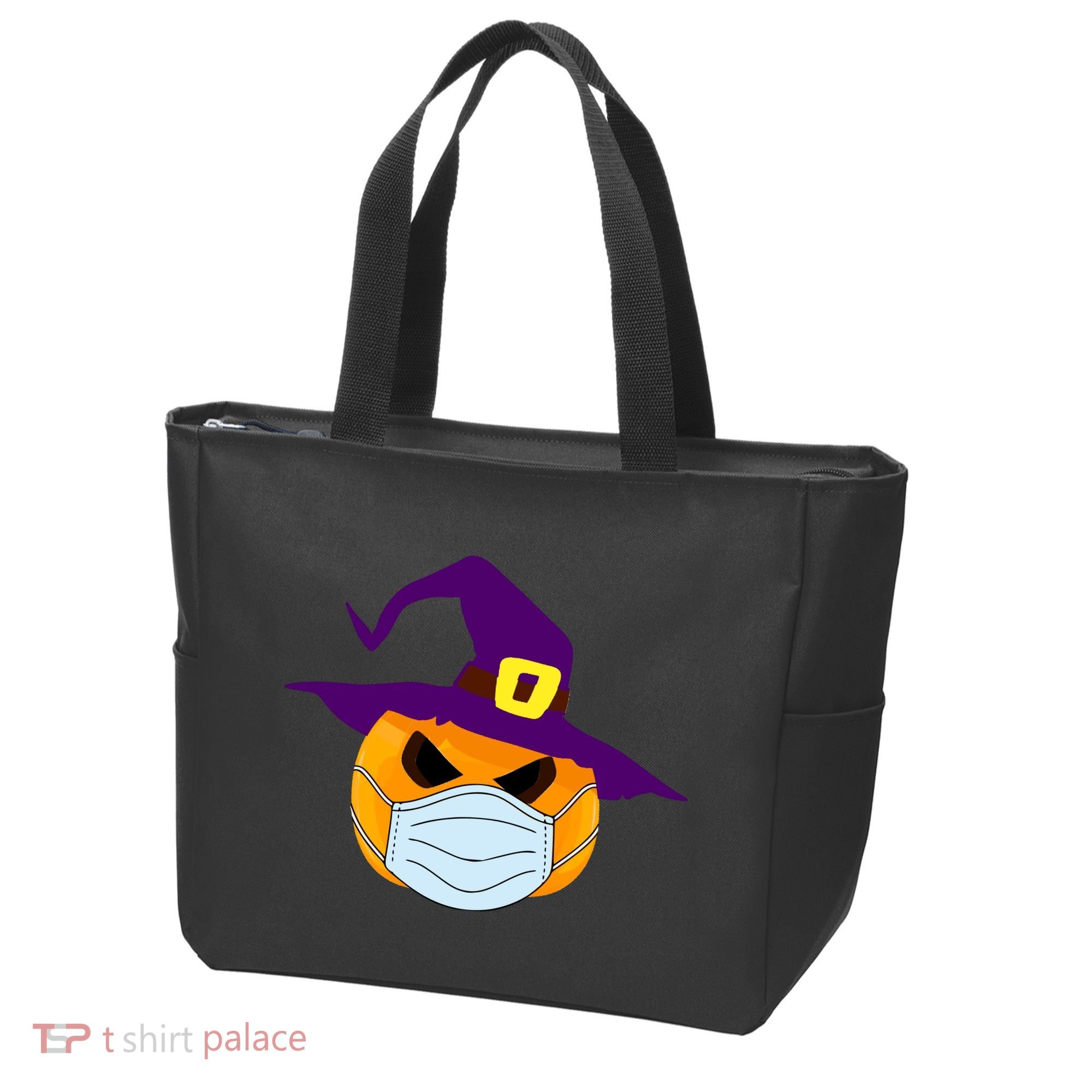 Halloween Jack O Lantern Masked Up Tote Bag