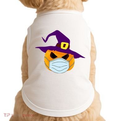 Halloween Jack O Lantern Masked Up Doggie Tank