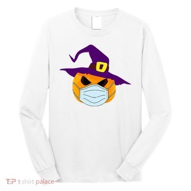Halloween Jack O Lantern Masked Up Long Sleeve Shirt