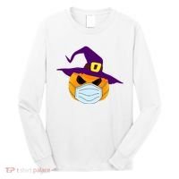 Halloween Jack O Lantern Masked Up Long Sleeve Shirt thumb 0