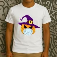Halloween Jack O Lantern Masked Up T-Shirt thumb 3