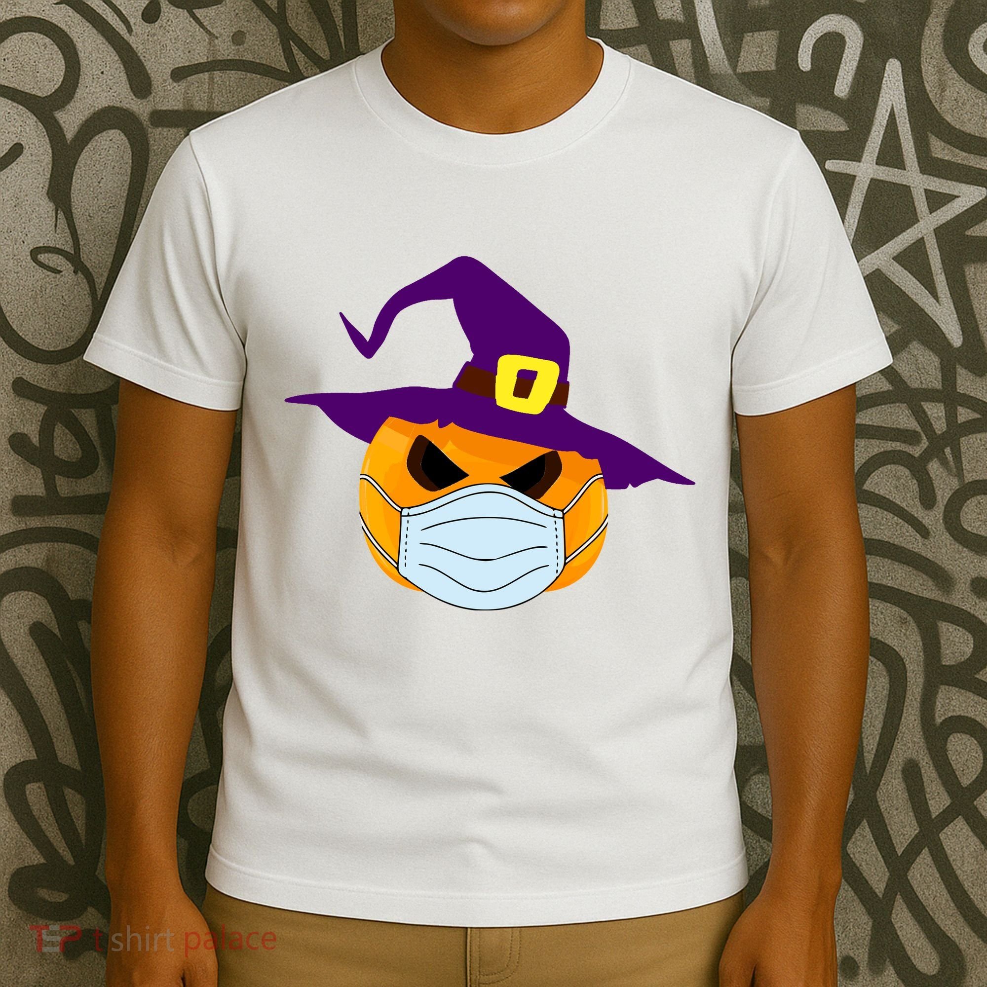 Halloween Jack O Lantern Masked Up T-Shirt