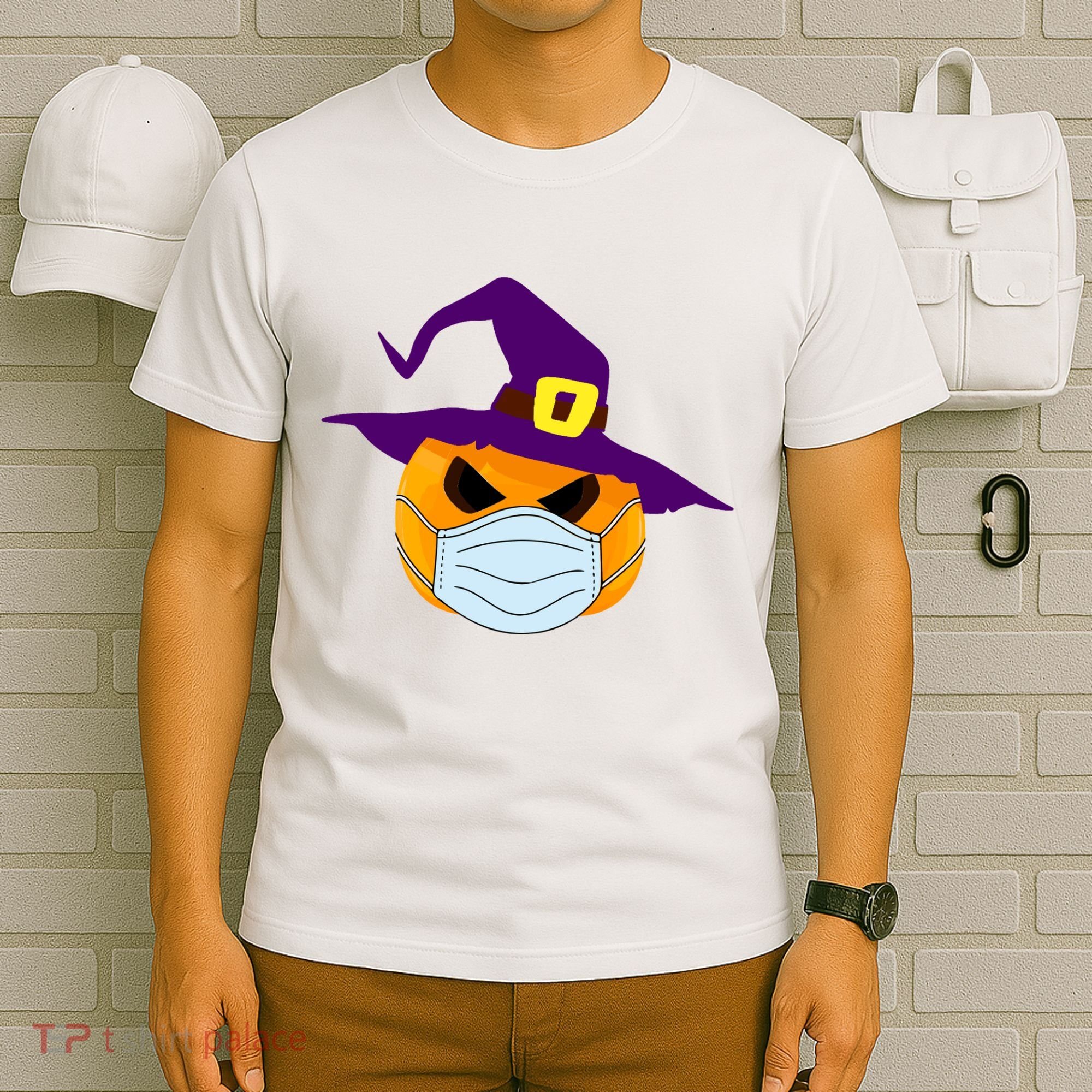 Halloween Jack O Lantern Masked Up T-Shirt