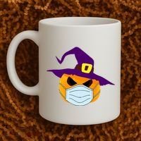 Halloween Jack O Lantern Masked Up Coffee Mug thumb 2