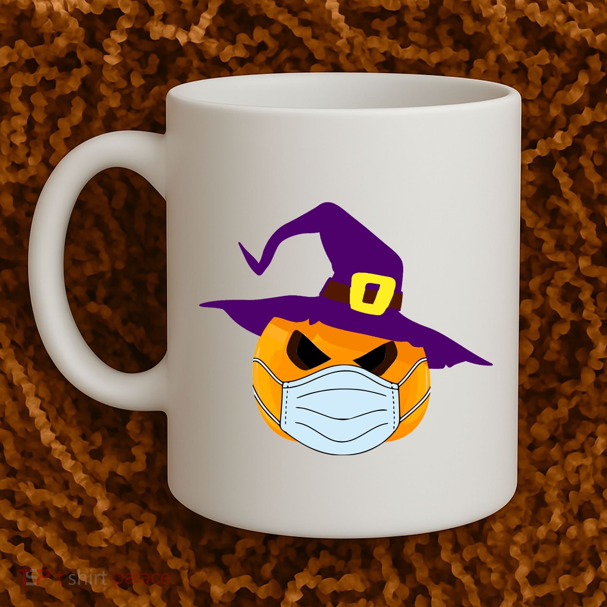 Halloween Jack O Lantern Masked Up Coffee Mug