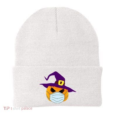 Halloween Jack O Lantern Masked Up Beanie