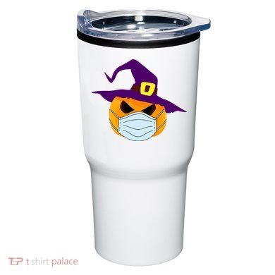Halloween Jack O Lantern Masked Up Tumbler