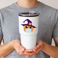 Halloween Jack O Lantern Masked Up Tumbler thumb 2