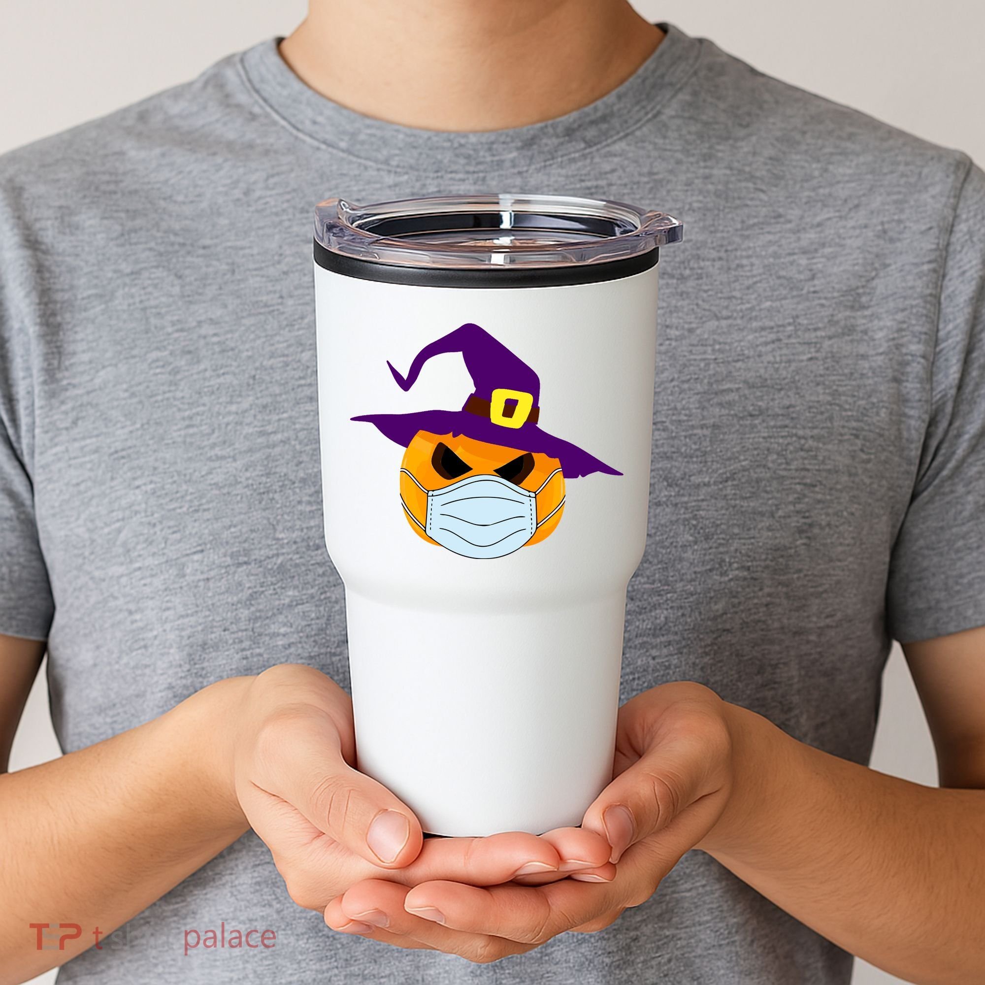 Halloween Jack O Lantern Masked Up Tumbler