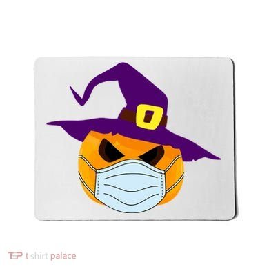 Halloween Jack O Lantern Masked Up Mousepad
