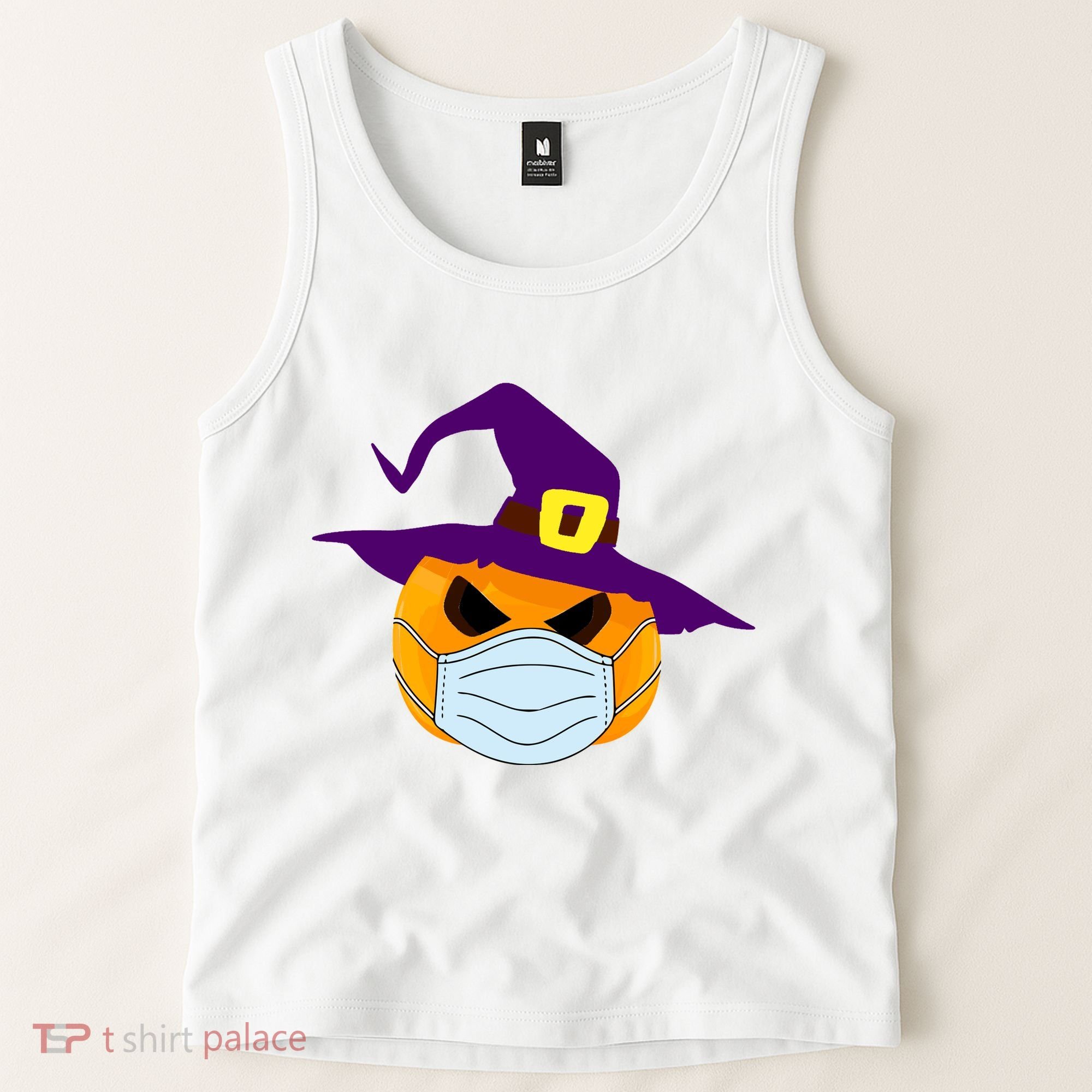Halloween Jack O Lantern Masked Up Tank Top
