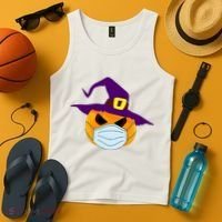 Halloween Jack O Lantern Masked Up Tank Top thumb 4