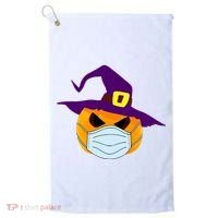 Halloween Jack O Lantern Masked Up Golf Towel thumb 0