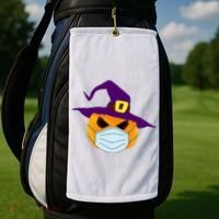 Halloween Jack O Lantern Masked Up Golf Towel thumb 2