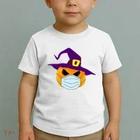 Halloween Jack O Lantern Masked Up Toddler T-Shirt thumb 2