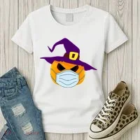 Halloween Jack O Lantern Masked Up Women's T-Shirt thumb 3