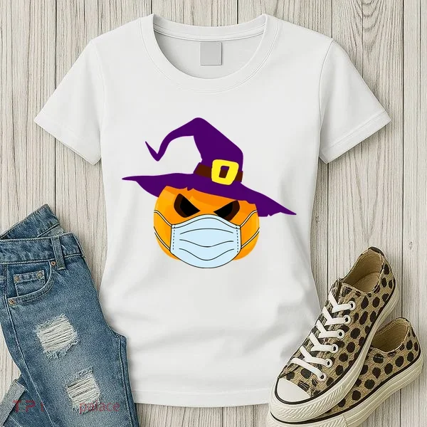 Halloween Jack O Lantern Masked Up Women's T-Shirt