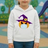 Halloween Jack O Lantern Masked Up Kids Hoodie thumb 3