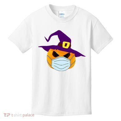 Halloween Jack O Lantern Masked Up Kids T-Shirt